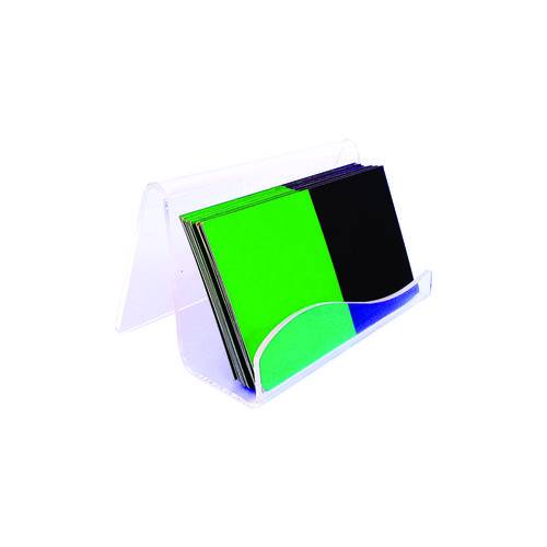 Tamanhos, Medidas e Dimensões do produto Porta Cartão de Visitas - Estúdio Acrílicos - de Mesa Acrílico Cristal - Kit 3peças