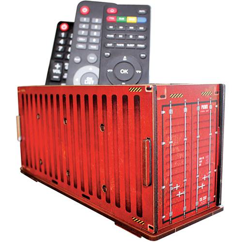 Tamanhos, Medidas e Dimensões do produto Porta Controle Container 5006 Vermelho - At.home