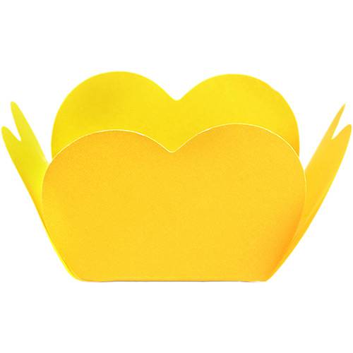 Tamanhos, Medidas e Dimensões do produto Porta Forminha Coração Amarelo - Regina Festas