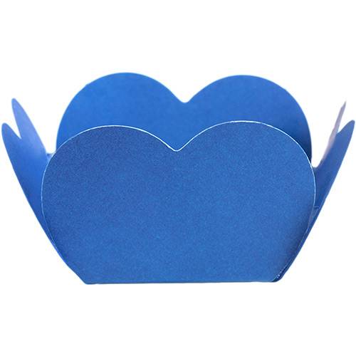 Tamanhos, Medidas e Dimensões do produto Porta Forminha Coração Azul Royal - Regina Festas
