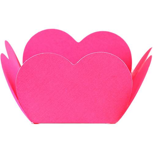 Tamanhos, Medidas e Dimensões do produto Porta Forminha Coração Pink Cítrico - Regina Festas