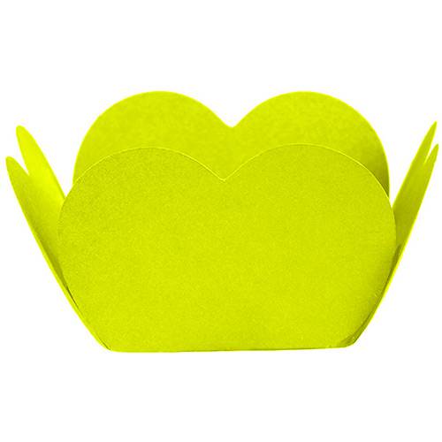 Tamanhos, Medidas e Dimensões do produto Porta Forminha Coração Verde Limão - Regina Festas