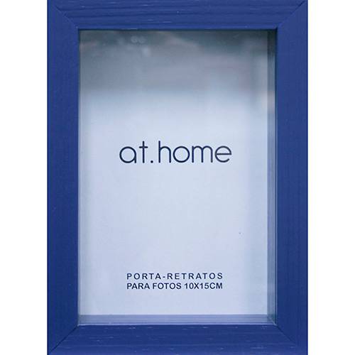 Tamanhos, Medidas e Dimensões do produto Porta-Retrato 66149 Caixa Liso Azul 10x15cm para 1 Foto - At.home