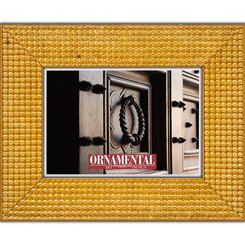 Tamanhos, Medidas e Dimensões do produto Porta-Retrato 26642 (15x21cm) Ouro - Ornamental Design