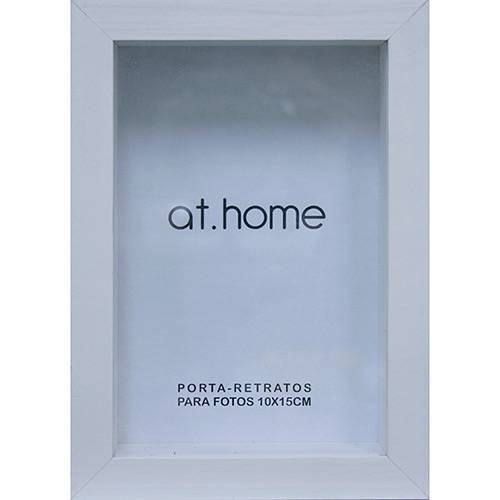 Tamanhos, Medidas e Dimensões do produto Porta-Retrato 66722 Caixa Color Branco 10x15cm para 1 Foto - At.home
