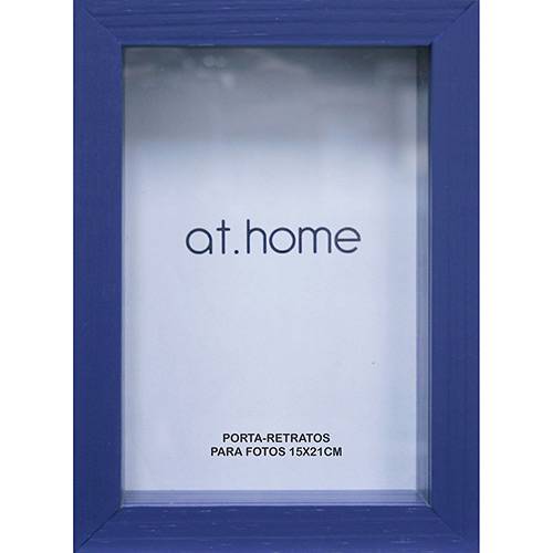 Tamanhos, Medidas e Dimensões do produto Porta-Retrato 66730 Caixa Color Azul 15x21cm para 1 Foto - At.home