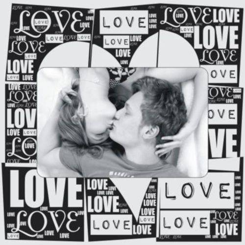 Tamanhos, Medidas e Dimensões do produto Porta Retrato de Mesa Sweet Love para 1 Foto 10X15cm