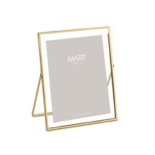 Tamanhos, Medidas e Dimensões do produto Porta Retrato Dourado em Metal 15x20cm - Mart
