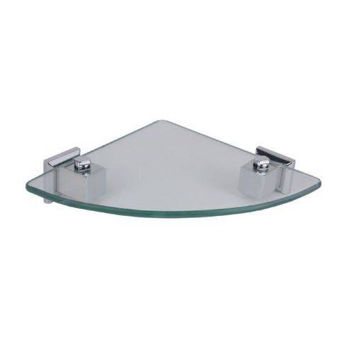 Tamanhos, Medidas e Dimensões do produto Porta Shampoo de Canto em Aço Inox Ducon Metais PR7011 com Vidro Incolor