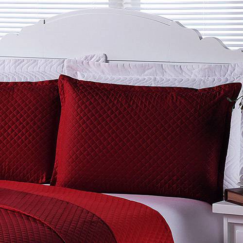Tamanhos, Medidas e Dimensões do produto Porta Travesseiro Dual Color 2 Peças Scarlet - Enxovais Aquarela