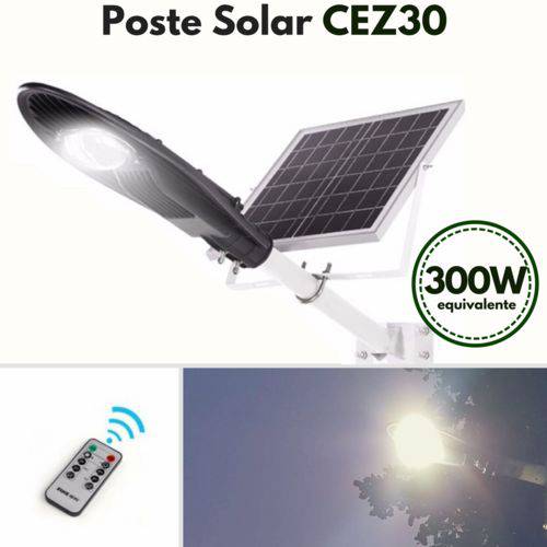 Tamanhos, Medidas e Dimensões do produto Poste Solar Modelo CEZ30