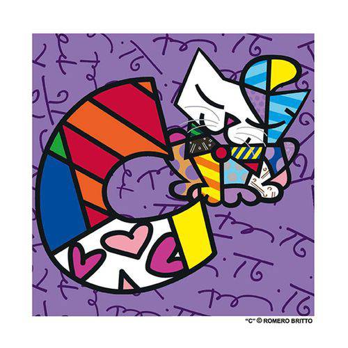 Tamanhos, Medidas e Dimensões do produto Poster Alfabeto - Romero Britto Letra C - Medidas 21 X 21 CM