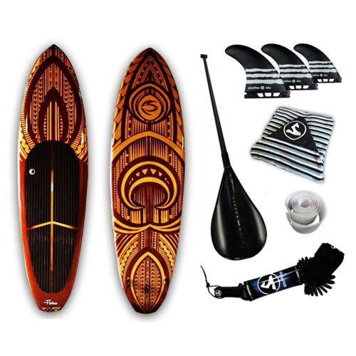 Tamanhos, Medidas e Dimensões do produto Prancha Stand Up Paddle Iniciantes Soul Fins Sup 10'0 Híbrida Completa com Acessórios Maori Marrom