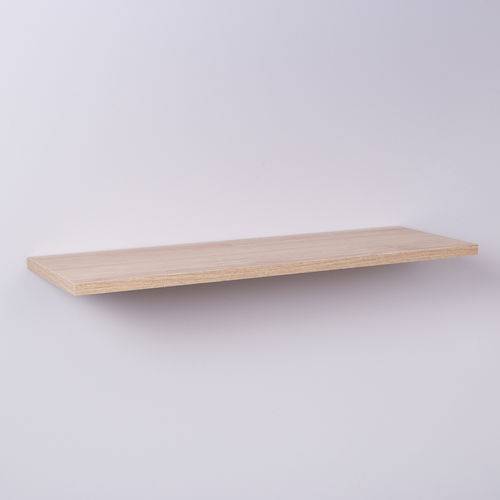 Tamanhos, Medidas e Dimensões do produto Prateleira Cor Carvalho (madeira) 60 X 20cm em MDP com Suporte Invisível - Crie Fácil