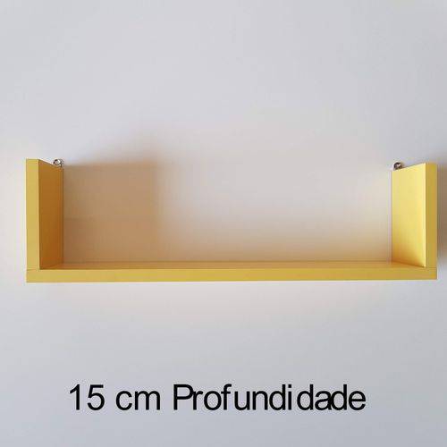 Tamanhos, Medidas e Dimensões do produto Prateleira U Amarelo 60x15x15p