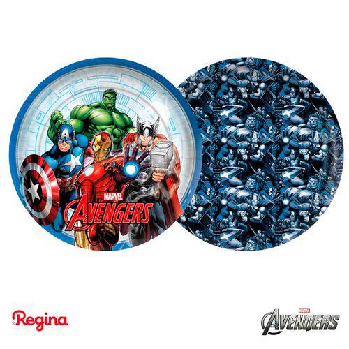 Tamanhos, Medidas e Dimensões do produto Prato Vingadores Avengers C/8 | Regina