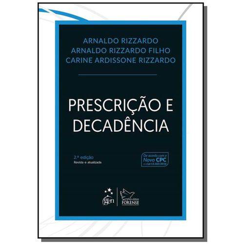 Tamanhos, Medidas e Dimensões do produto Prescricao e Decadencia - 2a Ed