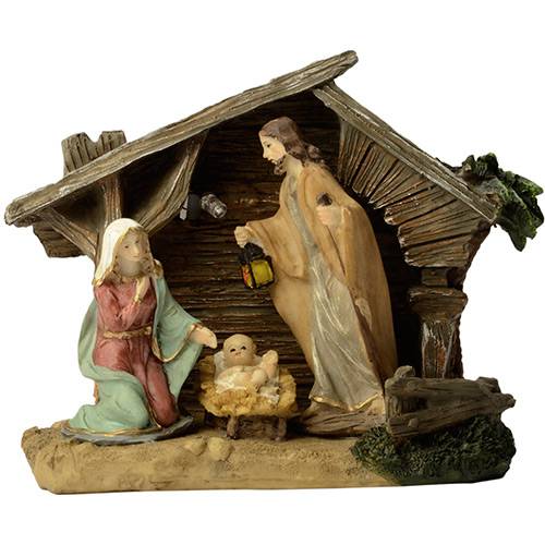 Tamanhos, Medidas e Dimensões do produto Presépio em Poliresina Menino Jesus 13cm - Orb Christmas