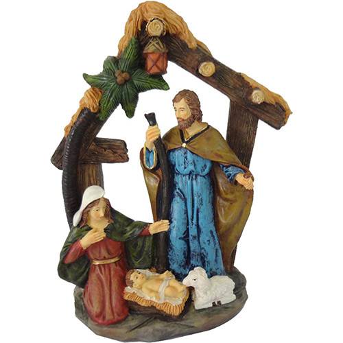 Tamanhos, Medidas e Dimensões do produto Presépio José, Maria, Menino Jesus e Ovelha - Orb Christmas