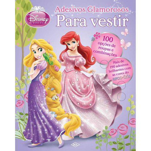 Tamanhos, Medidas e Dimensões do produto Princesas - Adesivos Glamorosos para Vestir - Dcl