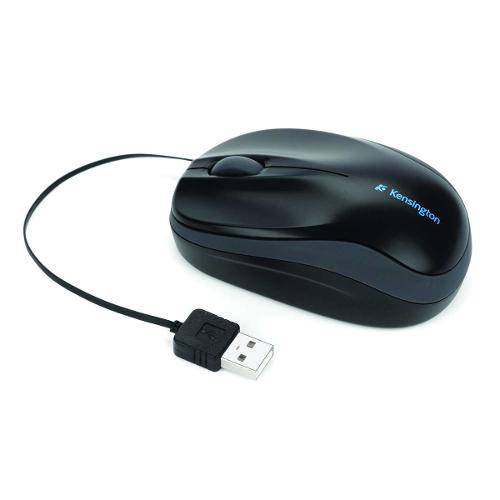 Tamanhos, Medidas e Dimensões do produto Pro Fit Mouse USB com Cabo Retrátil - Kensington