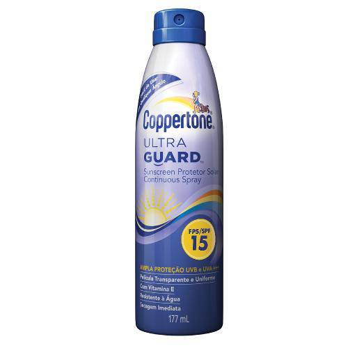 Tamanhos, Medidas e Dimensões do produto Protetor Solar Spray Coppertone Ultraguard Fps 15 177ml