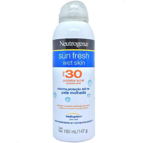 Tamanhos, Medidas e Dimensões do produto Protetor Solar Sun Fresh Wet Skin FPS 30 180ml Neutrogena
