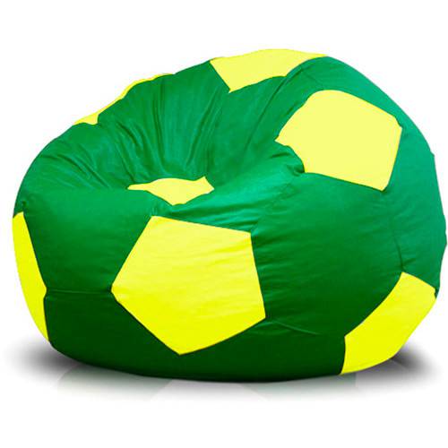 Tamanhos, Medidas e Dimensões do produto Puff Bola Super Courino Verde/Amarelo - Phoenix Puff