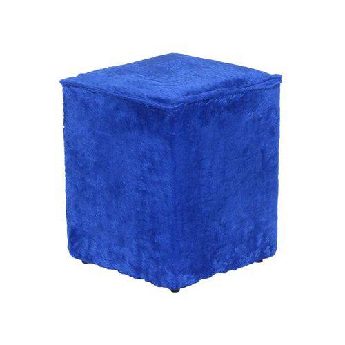 Tamanhos, Medidas e Dimensões do produto Puff Cubo Pelúcia Azul