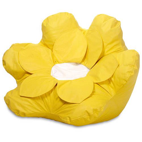Tamanhos, Medidas e Dimensões do produto Puff Infantil Flower Courino Amarelo - Stay Puff