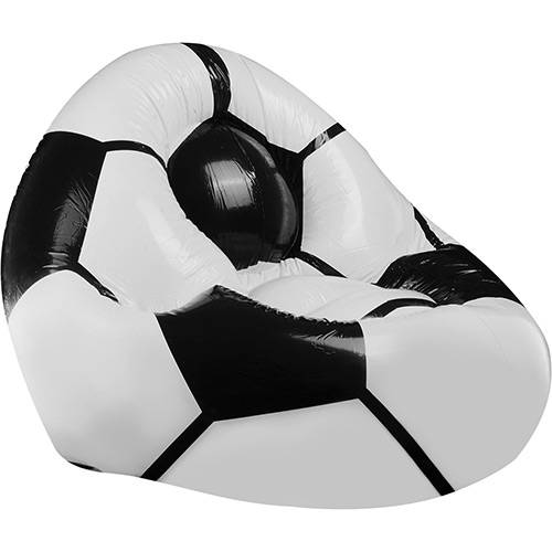 Tamanhos, Medidas e Dimensões do produto Puff Inflável Soccer Plástico Preto - 2Brasil