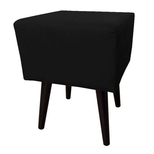 Tamanhos, Medidas e Dimensões do produto Puff Pé Palito no Suede Liso Preto Banqueta 42x38x38 - só Decorativas