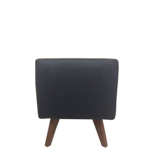 Tamanhos, Medidas e Dimensões do produto Puff Pé Palito Quadrado Alce Couch Corano Corino Preto 40cm