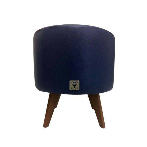 Tamanhos, Medidas e Dimensões do produto Puff Pé Palito Redondo Alce Couch Corino Courvin Azul 40cm