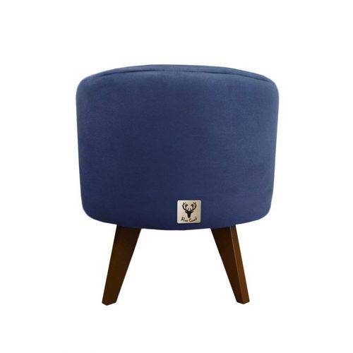 Tamanhos, Medidas e Dimensões do produto Puff Pé Palito Redondo Alce Couch Veludo Azul 40cm