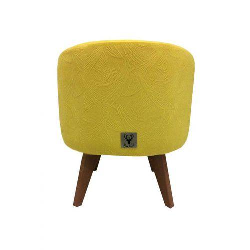 Tamanhos, Medidas e Dimensões do produto Puff Pé Palito Redondo Alce Couch Velvet Next Amarelo 40cm