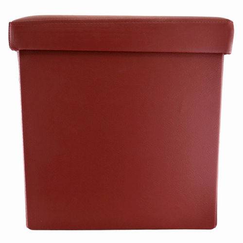 Tamanhos, Medidas e Dimensões do produto Puff Quadrado Desmontável Corino 38cm Vermelho