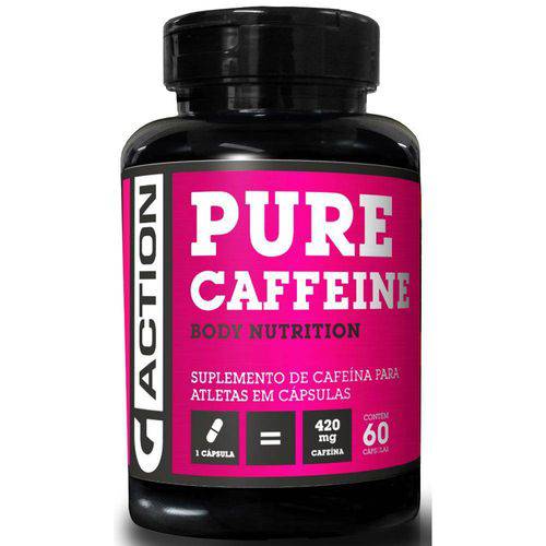 Tamanhos, Medidas e Dimensões do produto Pure Caffeine 60 Cápsulas Gaction 420 Mg