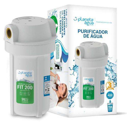 Tamanhos, Medidas e Dimensões do produto Purificador Fit 200 Branco 7 Polegadas R1/2 Ponto de Uso