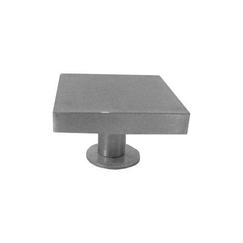Tamanhos, Medidas e Dimensões do produto Puxador Botão 1.1/2" Quadrado Alumínio Acetinado