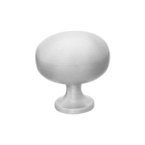 Tamanhos, Medidas e Dimensões do produto Puxador Botão 1" Oval Alumínio Acetinado