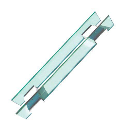 Tamanhos, Medidas e Dimensões do produto Puxador de Vidro para Portas Santorini 100 Cm Verde