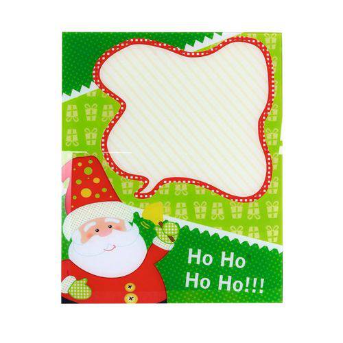 Tamanhos, Medidas e Dimensões do produto Quadro de Avisos + Caneta e Apagador Papai Noel Ho Ho Ho Verde - 50 X 40 Cm