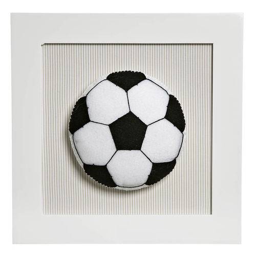 Tamanhos, Medidas e Dimensões do produto Quadro Decorativo Bola Futebol Quarto Bebê Infantil Menino