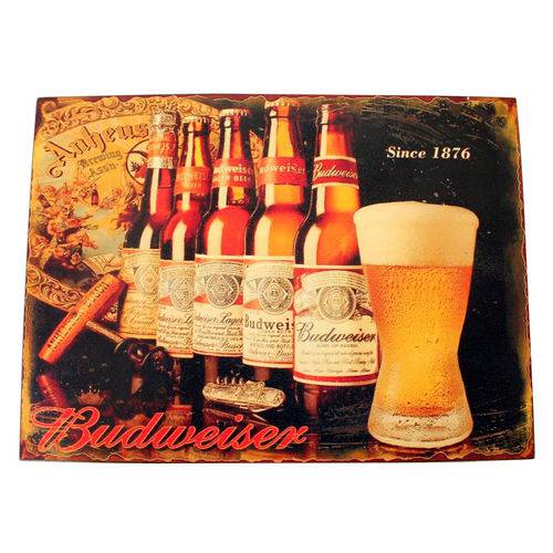 Tamanhos, Medidas e Dimensões do produto Quadro Decorativo Budweiser