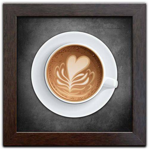 Tamanhos, Medidas e Dimensões do produto Quadro Decorativo C/ Moldura Tema Café Coffee Q-333