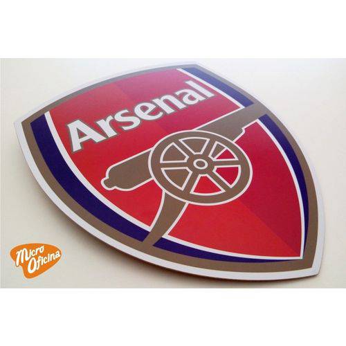 Tamanhos, Medidas e Dimensões do produto Quadro Decorativo Placa Arsenal Fc Times Futebol