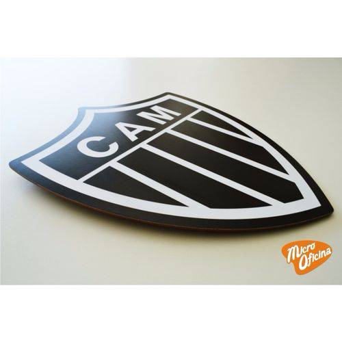 Tamanhos, Medidas e Dimensões do produto Quadro Decorativo Placa Atlético Cam Mdf 3mm Times Futebol