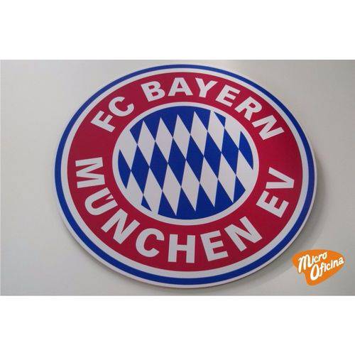 Tamanhos, Medidas e Dimensões do produto Quadro Decorativo Placa Bayern Munchen Mdf 3mm Times Futebol