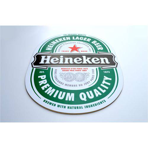 Tamanhos, Medidas e Dimensões do produto Quadro Decorativo Placa Cerveja Heineken Mdf 3mm